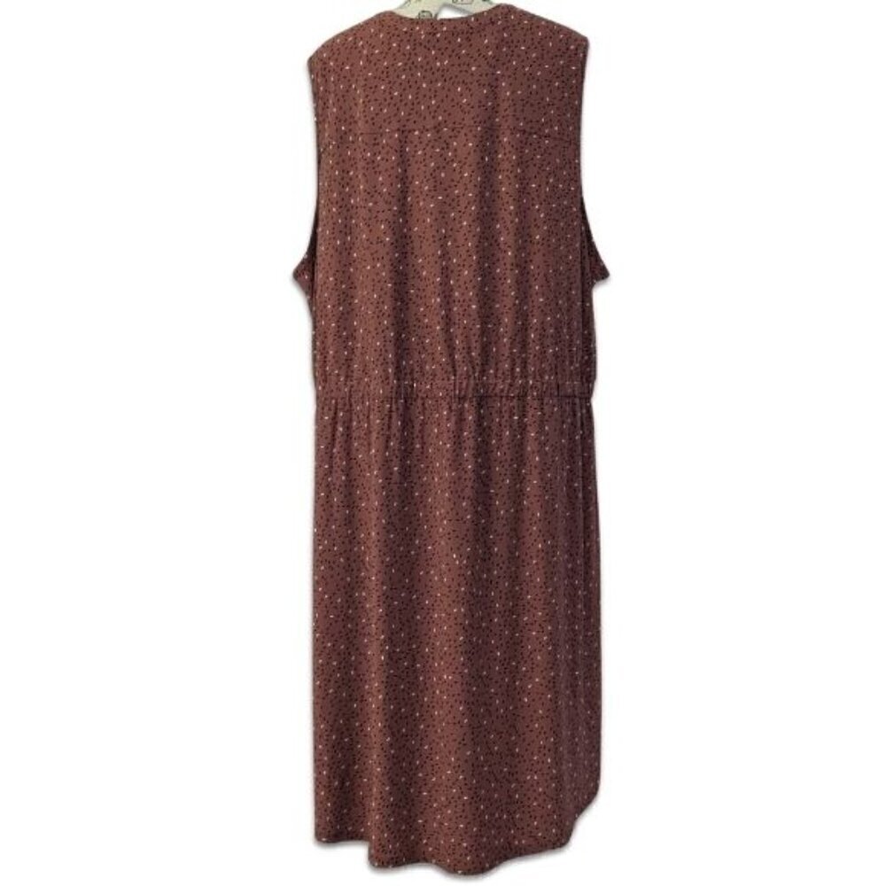 In Every Story Penningtons Sleeveless Dress Brick Red 4X Plus Size NEW - Picture 3 of 8